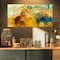 Designart - Abstract Yellow Collage - Large Abstract Canvas Print
